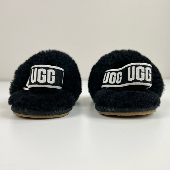 UGG Toddler Fluff Yeah Slides Sheepskin Slipper Sandals Size 6 Unisex Furry - Picture 6 of 10